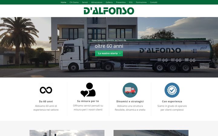 Screenshot of dalfonsoautotrasporti.com