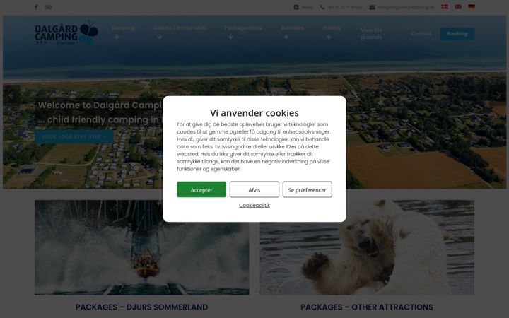 Screenshot di dalgaardcamping.dk