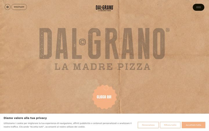 Screenshot of dalgrano.it