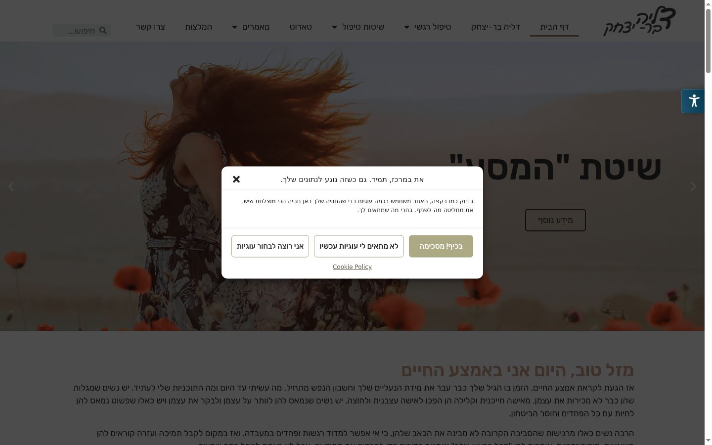 Screenshot tal-banner tal-kunsens muri qabel kwalunkwe interazzjoni
