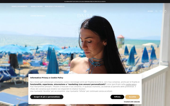 Screenshot of daliagioielli.com
