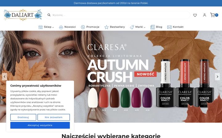 Screenshot του daliart.pl