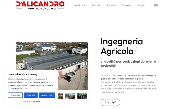 Screenshot of dalicandro.it