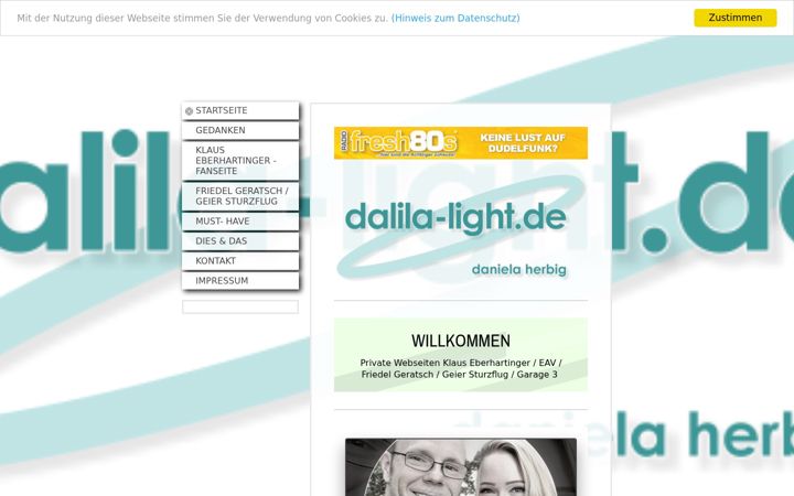 Screenshot of dalila-light.de