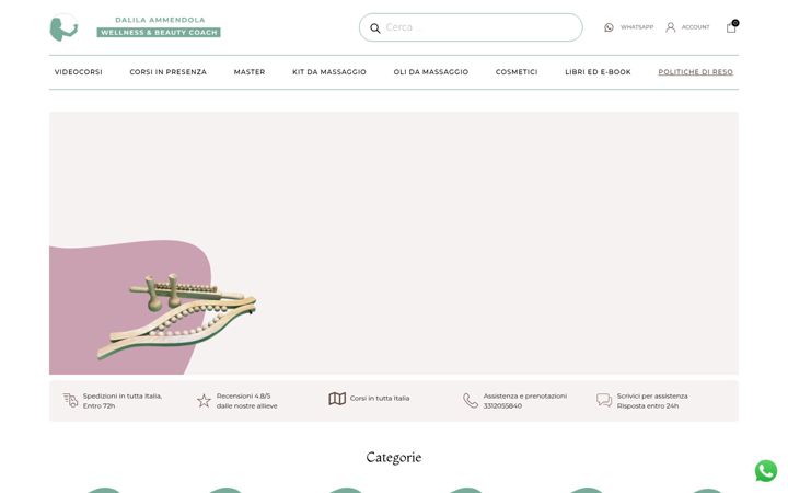 Screenshot of dalilaammendola.com