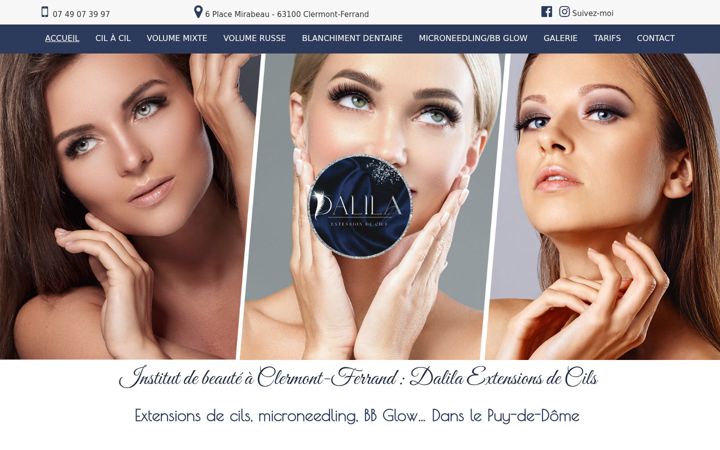 Zrzut ekranu dalilaextensionsdecils.fr
