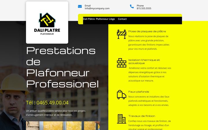 Screenshot of daliplatre.be