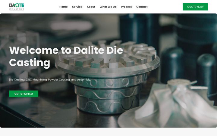 Screenshot of dalite-industries.com