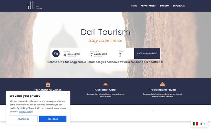 Screenshot of dalitourism.com