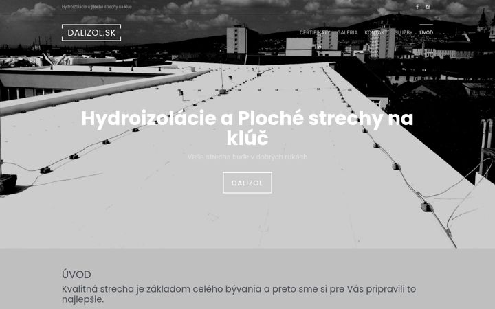 Screenshot of dalizol.sk