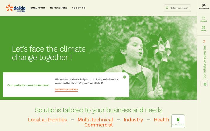 Screenshot of dalkia.com