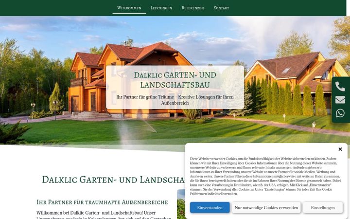 Screenshot of dalklic-gartenundlandschaftsbau-kaiserslautern.de
