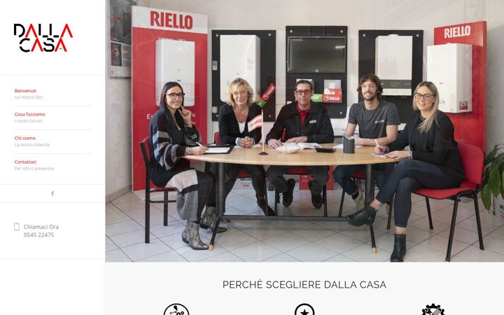 Screenshot of dallacasa.it