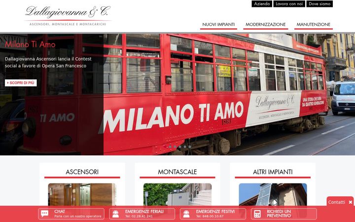 Screenshot of dallagiovanna.com