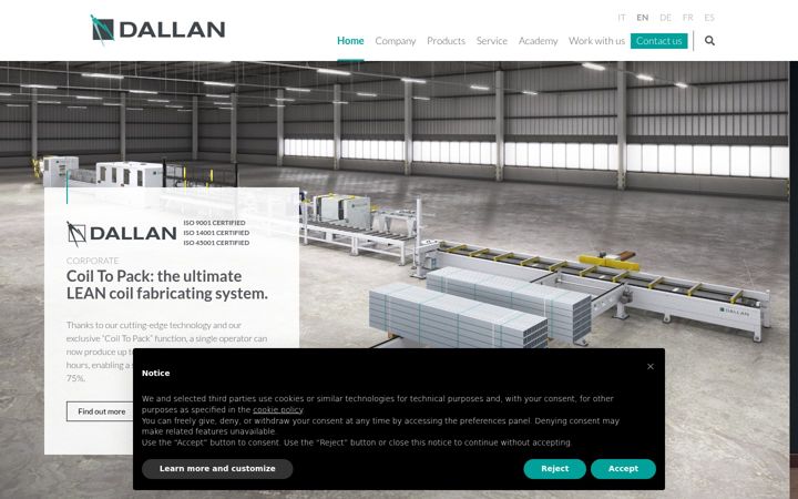 Screenshot of dallan.com