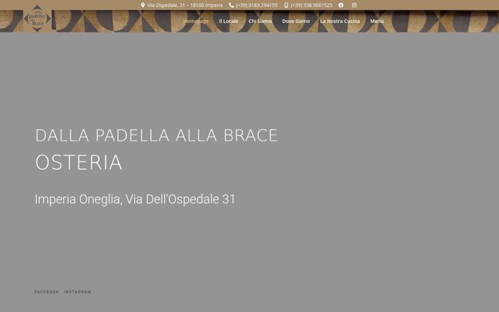 Screenshot of dallapadellallabrace.com
