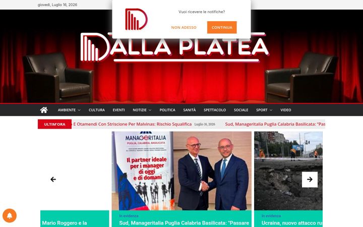 Screenshot ta' dallaplatea.it