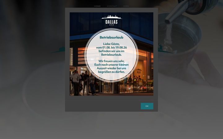 Screenshot of dallas-bar.de