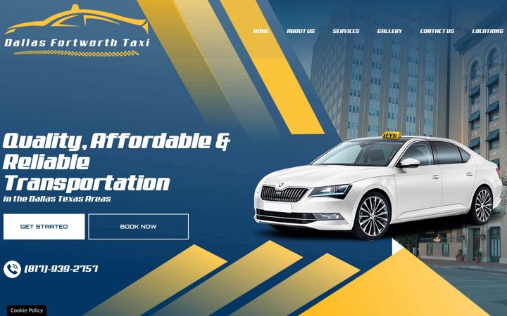 Screenshot of dallas-fortworthtaxi.com