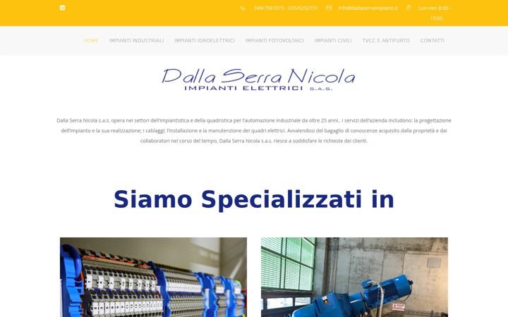 Screenshot of dallaserraimpianti.it