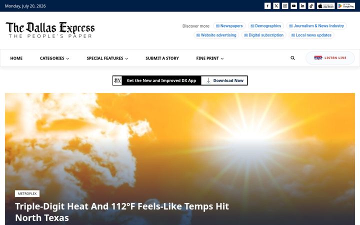 Screenshot of dallasexpress.com