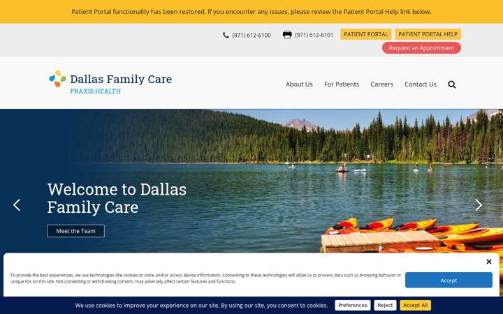 Screenshot of dallasfamilycare.com