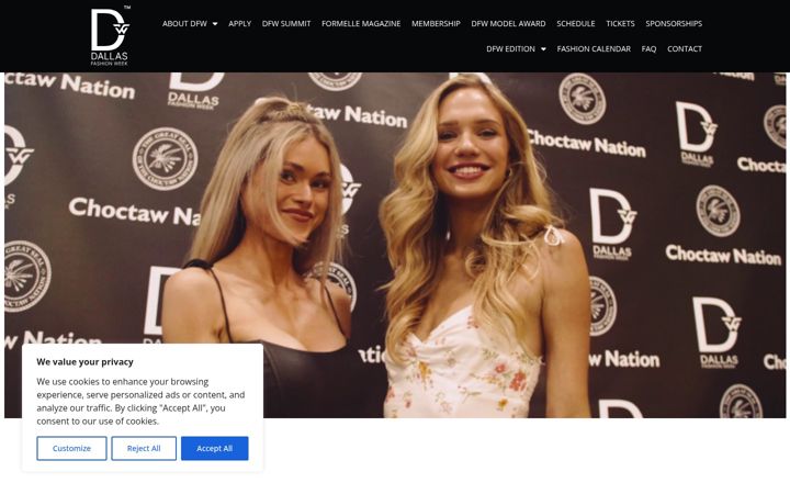 Screenshot of dallasfashionweek.org