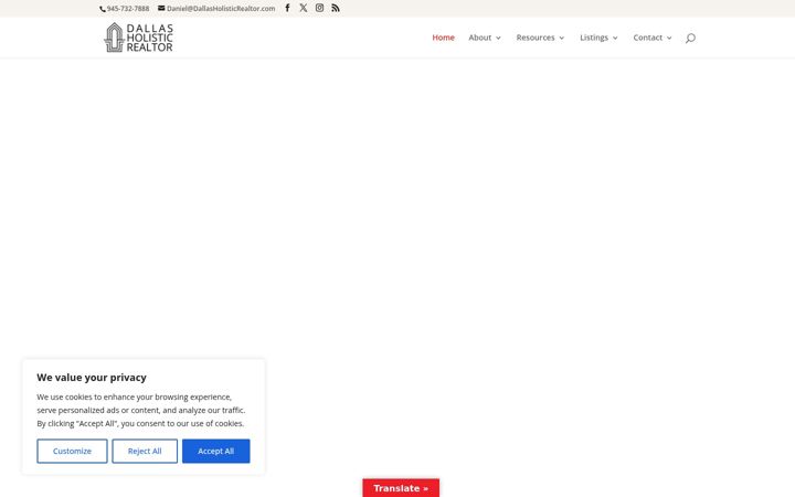 Screenshot of dallasholisticrealtor.com