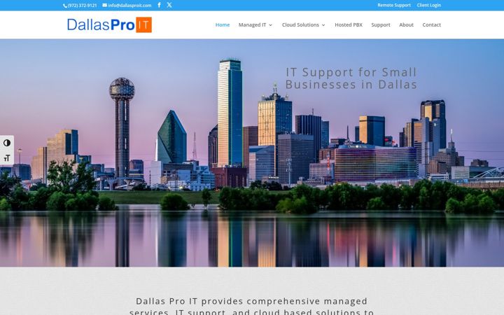 Screenshot of dallasproit.com