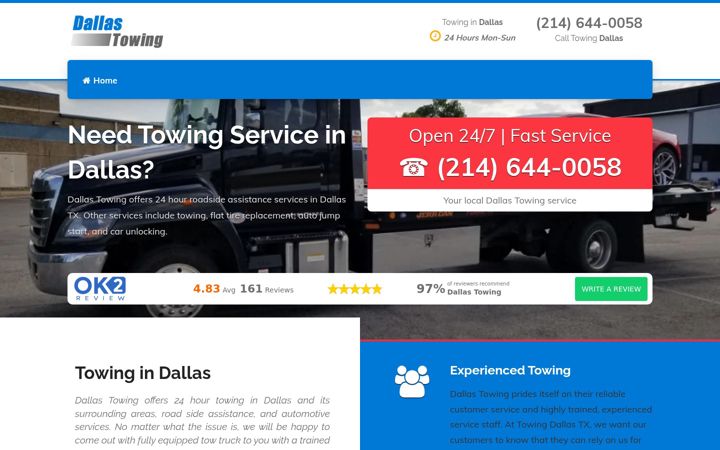 Screenshot of dallastowing.net