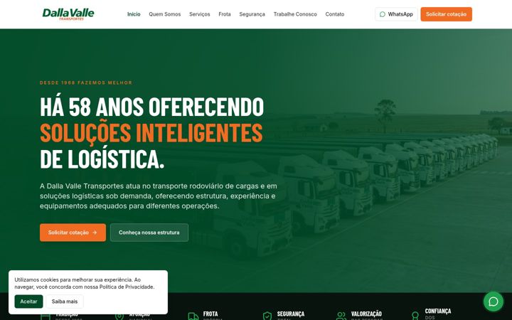 Snimka zaslona za dallavalle.com.br