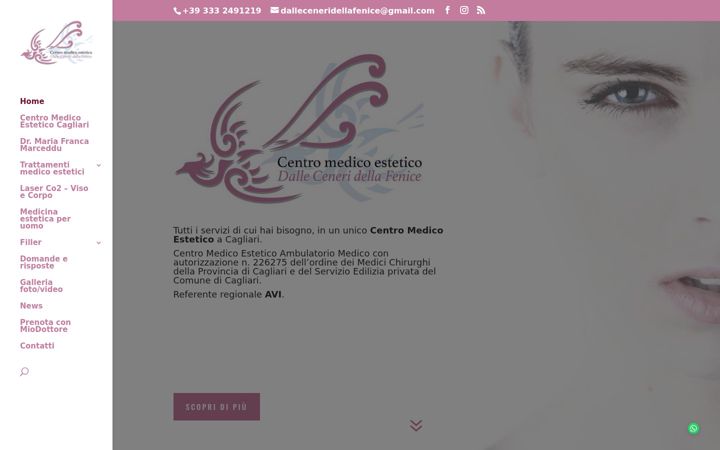 Screenshot of dalleceneridellafenice.it