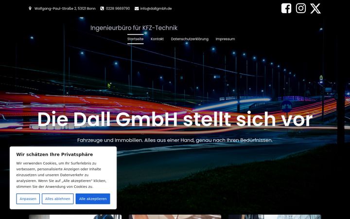 Screenshot of dallgmbh.com