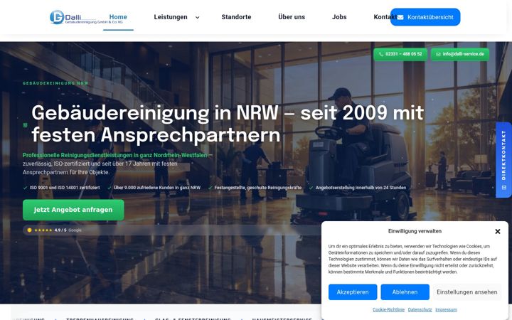 Screenshot of dalli-gebaeudereinigung.de