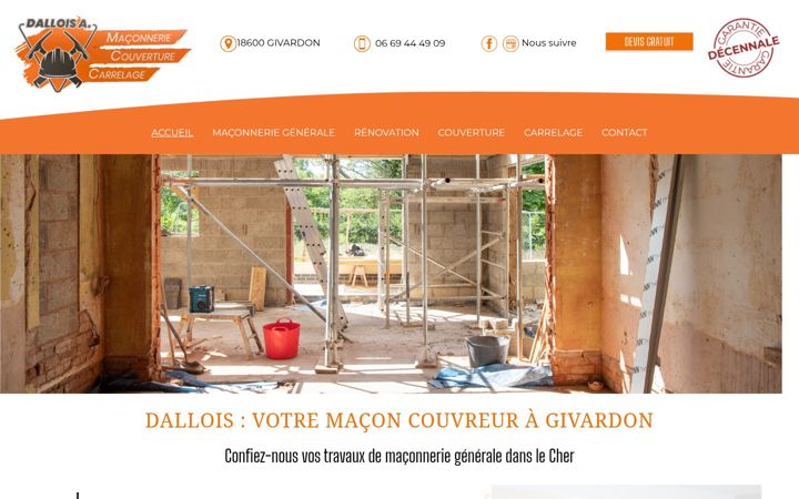 Posnetek zaslona dallois-a.fr