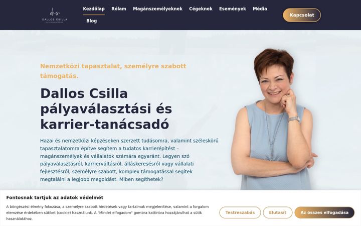 Screenshot of dalloscsilla.hu