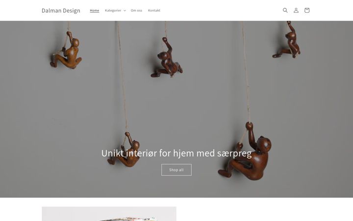 Screenshot stránky dalmandesign.no