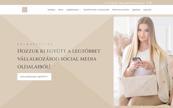Screenshot of dalmarketing.hu
