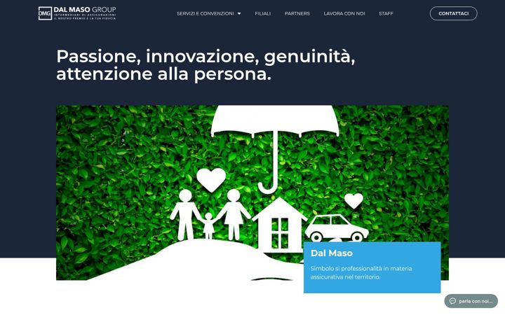 Screenshot von dalmasoassicurazioni.it
