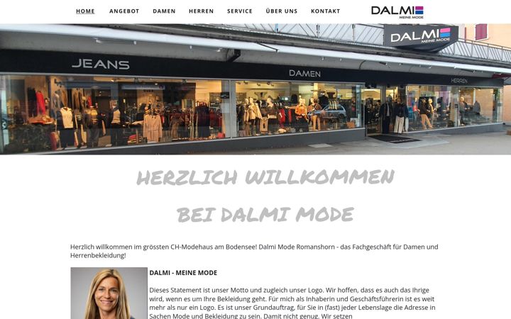 Screenshot of dalmimode.ch