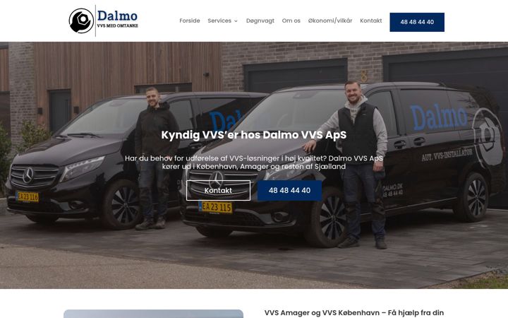 Screenshot of dalmo.dk