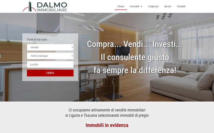 Screenshot von dalmoimmobiliare.it