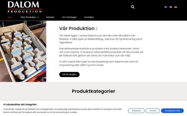 Screenshot of dalomproduktion.se