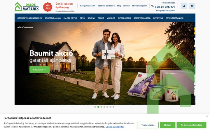 Screenshot of dalostuzep.hu