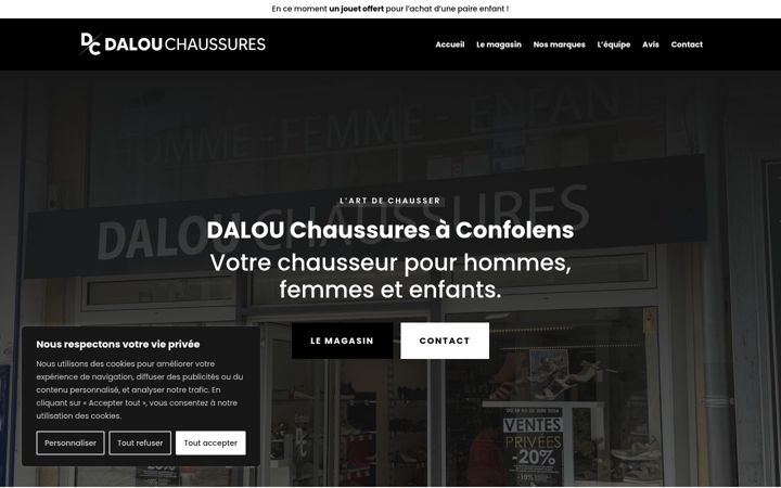 Posnetek zaslona dalouchaussures.fr