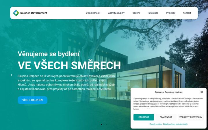 Screenshot van dalphen.cz