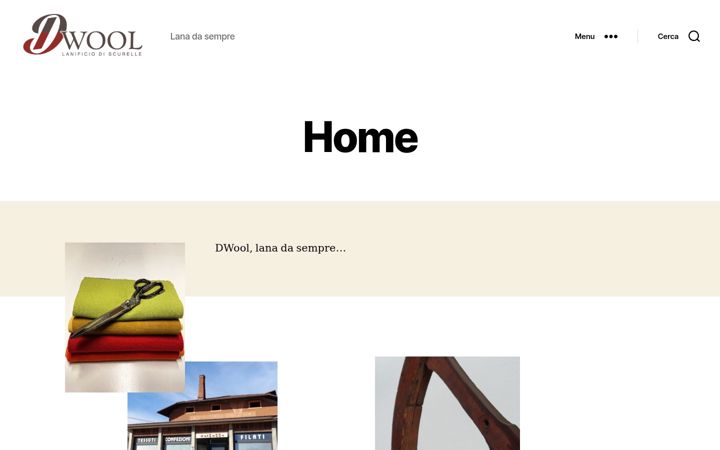 Screenshot of dalsassowool.it