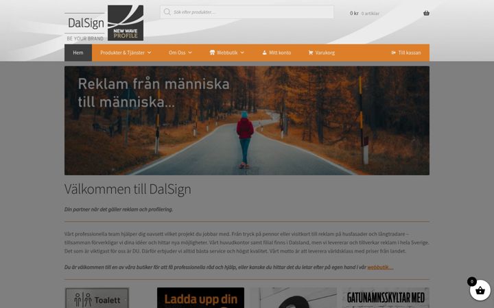 Screenshot of dalsign.se
