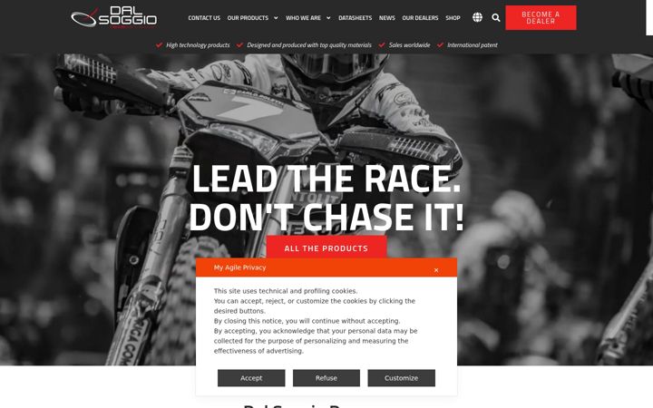 Screenshot of dalsoggiorace.com