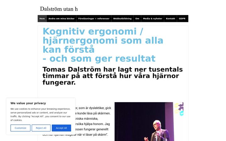 Screenshot of dalstromutanh.se
